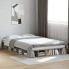 Cama Matrimonial | Cama Para Adultos | Estructura De Cama Madera De Ingeniería Gris Hormigón 120x190cm Cfw11998