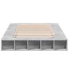 Cama Matrimonial | Cama Para Adultos | Estructura De Cama Madera De Ingeniería Gris Hormigón 120x190cm Cfw11998