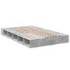 Cama Matrimonial | Cama Para Adultos | Estructura De Cama Madera De Ingeniería Gris Hormigón 120x190cm Cfw11998