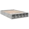 Cama Matrimonial | Cama Para Adultos | Estructura De Cama Madera De Ingeniería Gris Hormigón 120x190cm Cfw75938