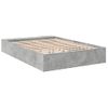 Cama Matrimonial | Cama Para Adultos | Estructura De Cama Madera De Ingeniería Gris Hormigón 120x190cm Cfw75938