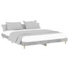 Cama Matrimonial | Cama Para Adultos | Estructura De Cama Madera Contrachapada Gris Hormigón 120x200cm Cfw926196