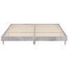 Cama Matrimonial | Cama Para Adultos | Estructura De Cama Madera Contrachapada Gris Hormigón 120x200cm Cfw926196