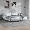 Cama Matrimonial | Cama Para Adultos | Estructura De Cama Madera Contrachapada Gris Hormigón 120x200cm Cfw544851