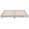 Cama Matrimonial | Cama Para Adultos | Estructura De Cama Madera Contrachapada Gris Hormigón 120x200cm Cfw544851