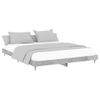 Cama Matrimonial | Cama Para Adultos | Estructura De Cama Madera Contrachapada Gris Hormigón 120x200cm Cfw754811