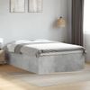 Cama Matrimonial | Cama Para Adultos | Estructura De Cama Madera De Ingeniería Gris Hormigón 120x200cm Cfw54558