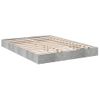 Cama Matrimonial | Cama Para Adultos | Estructura De Cama Madera De Ingeniería Gris Hormigón 120x200cm Cfw45349