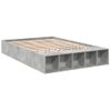 Cama Matrimonial | Cama Para Adultos | Estructura De Cama Madera De Ingeniería Gris Hormigón 120x200cm Cfw48634