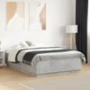 Cama Matrimonial | Cama Para Adultos | Estructura De Cama Madera De Ingeniería Gris Hormigón 135x190cm Cfw26017