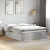 Cama Matrimonial | Cama Para Adultos | Estructura De Cama Madera De Ingeniería Gris Hormigón 140x190cm Cfw37059