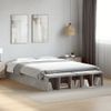 Cama Matrimonial | Cama Para Adultos | Estructura De Cama Madera De Ingeniería Gris Hormigón 150x200cm Cfw96833