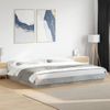 Cama Matrimonial | Cama Para Adultos | Estructura De Cama Madera De Ingeniería Gris Hormigón 180x200cm Cfw99435