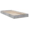 Cama Individual | Cama Para Adultos | Estructura De Cama Madera De Ingeniería Gris Hormigón 75x190 Cm Cfw41621