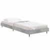 Cama Individual | Cama Para Adultos | Estructura De Cama Madera Contrachapada Gris Hormigón 75x190 Cm Cfw355894