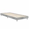 Cama Individual | Cama Para Adultos | Estructura De Cama Madera Contrachapada Gris Hormigón 75x190 Cm Cfw355894