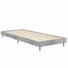 Cama Individual | Cama Para Adultos | Estructura De Cama Madera Contrachapada Gris Hormigón 75x190 Cm Cfw472056