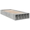 Cama Individual | Cama Para Adultos | Estructura De Cama Madera De Ingeniería Gris Hormigón 75x190 Cm Cfw47017