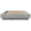 Cama Individual | Cama Para Adultos | Estructura De Cama Madera De Ingeniería Gris Hormigón 75x190 Cm Cfw45529