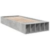 Cama Individual | Cama Para Adultos | Estructura De Cama Madera De Ingeniería Gris Hormigón 90x200cm Cfw31488