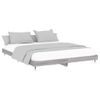 Cama Matrimonial | Cama Para Adultos | Estructura De Cama Madera Contrachapada Gris Sonoma 120x200 Cm Cfw448823