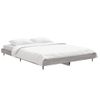 Cama Matrimonial | Cama Para Adultos | Estructura De Cama Madera Contrachapada Gris Sonoma 135x190 Cm Cfw688290