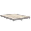 Cama Matrimonial | Cama Para Adultos | Estructura De Cama Madera Contrachapada Gris Sonoma 135x190 Cm Cfw688290