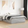 Cama Matrimonial | Cama Para Adultos | Estructura De Cama Madera De Ingeniería Gris Sonoma 135x190 Cm Cfw30911