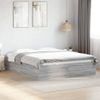 Cama Matrimonial | Cama Para Adultos | Estructura De Cama Madera De Ingeniería Gris Sonoma 150x200 Cm Cfw54468