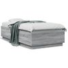 Cama Individual | Cama Para Adultos | Estructura De Cama Madera De Ingeniería Gris Sonoma 75x190 Cm Cfw76531