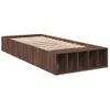 Cama Individual | Cama Para Adultos | Estructura De Cama Madera De Ingeniería Marrón Roble 100x200 Cm Cfw82581