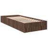 Cama Individual | Cama Para Adultos | Estructura De Cama Madera De Ingeniería Marrón Roble 100x200 Cm Cfw82581