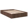 Cama Matrimonial | Cama Para Adultos | Estructura De Cama Madera De Ingeniería Marrón Roble 120x190 Cm Cfw71362