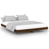 Cama Matrimonial | Cama Para Adultos | Estructura De Cama Madera Contrachapada Marrón Roble 120x200 Cm Cfw935027