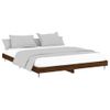 Cama Matrimonial | Cama Para Adultos | Estructura De Cama Madera Contrachapada Marrón Roble 120x200 Cm Cfw935027