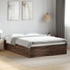 Cama Matrimonial | Cama Para Adultos | Estructura De Cama Madera De Ingeniería Marrón Roble 120x200 Cm Cfw96553