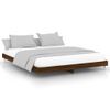 Cama Matrimonial | Cama Para Adultos | Estructura De Cama Madera Contrachapada Marrón Roble 120x200 Cm Cfw201695