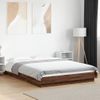 Cama Matrimonial | Cama Para Adultos | Estructura De Cama Madera De Ingeniería Marrón Roble 135x190 Cm Cfw20397