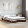 Cama Matrimonial | Cama Para Adultos | Estructura De Cama Madera De Ingeniería Marrón Roble 135x190 Cm Cfw47674