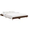 Cama Matrimonial | Cama Para Adultos | Estructura De Cama Madera Contrachapada Marrón Roble 135x190 Cm Cfw908718