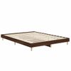 Cama Matrimonial | Cama Para Adultos | Estructura De Cama Madera Contrachapada Marrón Roble 135x190 Cm Cfw908718