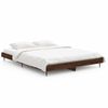 Cama Matrimonial | Cama Para Adultos | Estructura De Cama Madera Contrachapada Marrón Roble 135x190 Cm Cfw491604