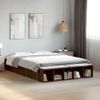 Cama Matrimonial | Cama Para Adultos | Estructura De Cama Madera De Ingeniería Marrón Roble 150x200 Cm Cfw27994