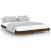 Cama Matrimonial | Cama Para Adultos | Estructura De Cama Madera Contrachapada Marrón Roble 150x200 Cm Cfw414146