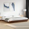 Cama Matrimonial | Cama Para Adultos | Estructura De Cama Madera De Ingeniería Marrón Roble 180x200 Cm Cfw58152