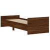 Cama Individual | Cama Para Adultos | Estructura De Cama Madera De Ingeniería Marrón Roble 75x190 Cm Cfw862731