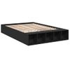 Cama Matrimonial | Cama Para Adultos | Estructura De Cama Madera De Ingeniería Negra 120x190 Cm Cfw90890