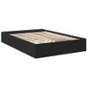 Cama Matrimonial | Cama Para Adultos | Estructura De Cama Madera De Ingeniería Negra 120x190 Cm Cfw90890