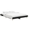 Cama Matrimonial | Cama Para Adultos | Estructura De Cama Madera Contrachapada Negra 135x190 Cm Cfw661692