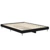 Cama Matrimonial | Cama Para Adultos | Estructura De Cama Madera Contrachapada Negra 135x190 Cm Cfw408512